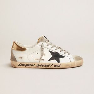 Authentic Golden Goose Super Star Sneakers Size 39